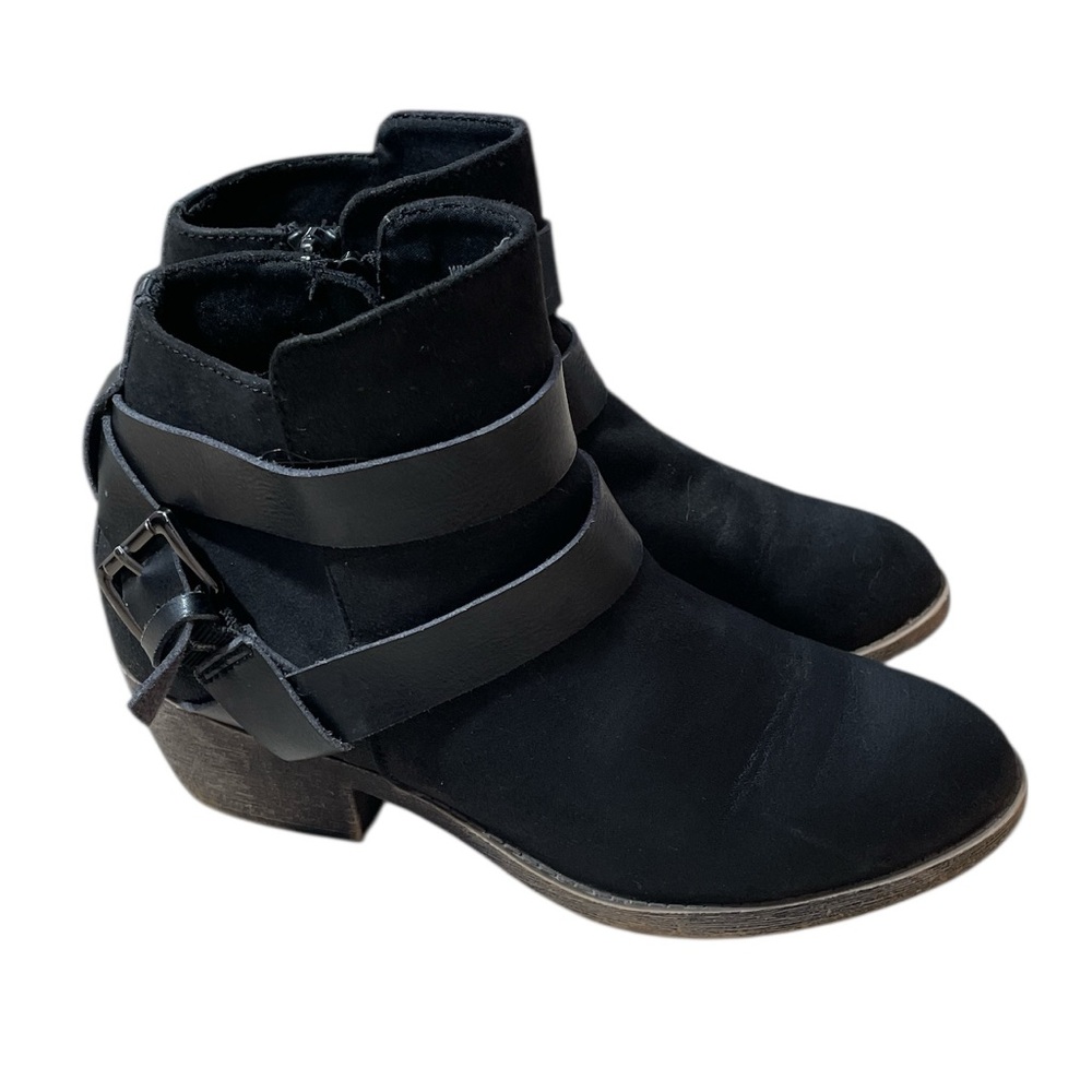 Z7- So Size 6 Hadley Black Ankle Boots for Women